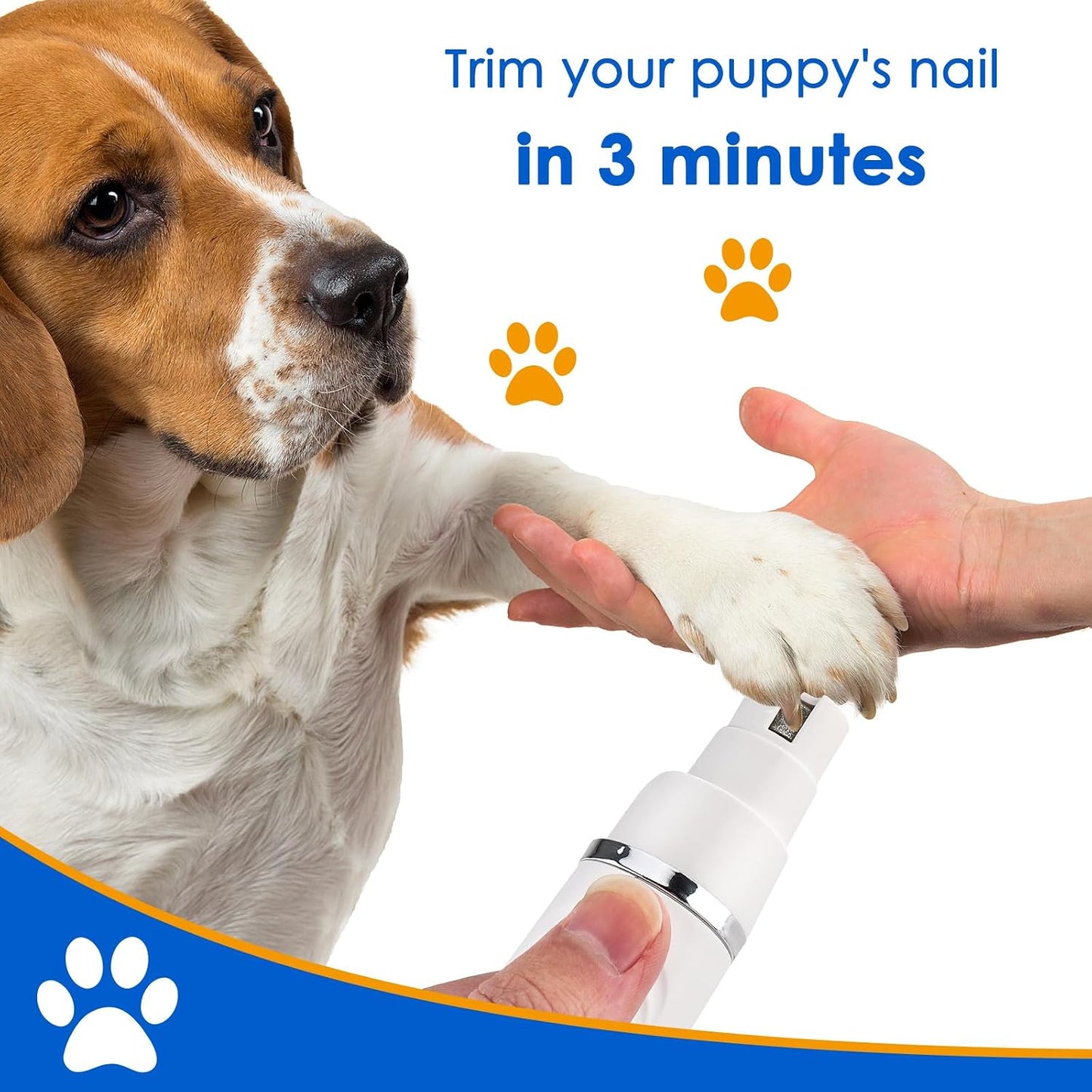 4 en 1 Tondeuse pour Chien, Tondeuse de Pattes pour Chat Rasoir Tondeuse Sans Fil pour Chiens, Chats, Poils Longs,Pattes, Yeux, Oreilles, Visage, Corps