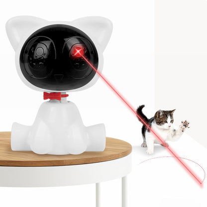 Jouet interactif pour chat – Jouet automatique pour chat – Jouets pour chiens qui s'ennuient d'intérieur pour les chats adultes, chatons, chiens, allumage automatique et silencieux rouge